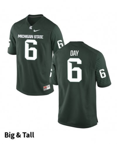 Men's Theo Day Michigan State Spartans #6 Nike NCAA Green Big & Tall Authentic College Stitched Football Jersey XW50R44WW